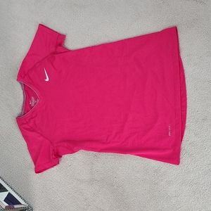Nike Pro Combat Dri Fit Pink T-Shirt
